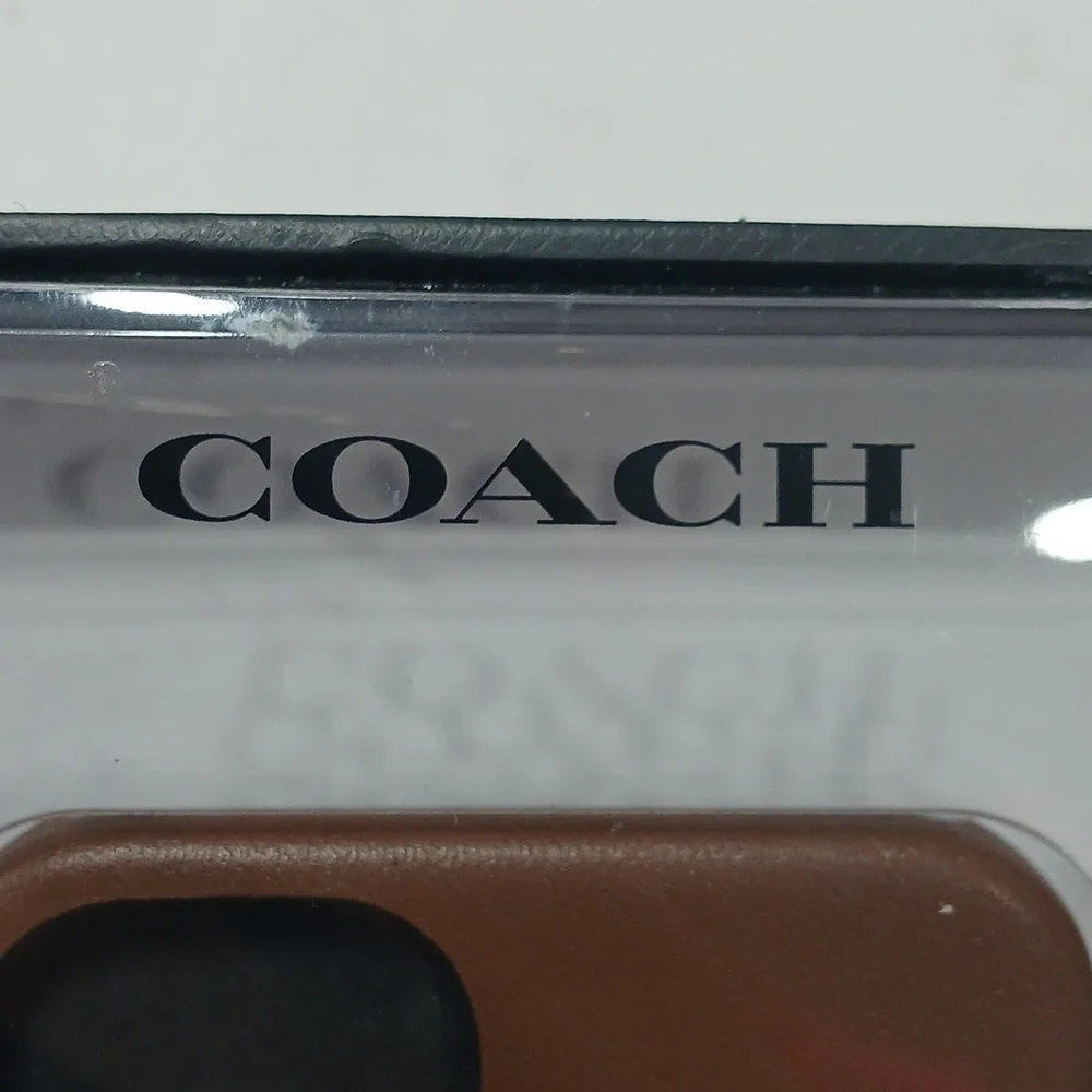 Coach Brown Leather iPhone Case, IPhone 5.4